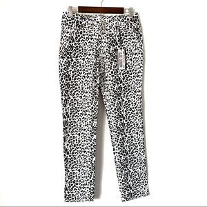 NWT GJG Cheetah Print Cotton Denim Size 11